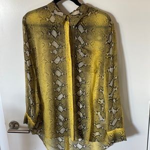 Very gently worn silk equipment blouse/shirt
